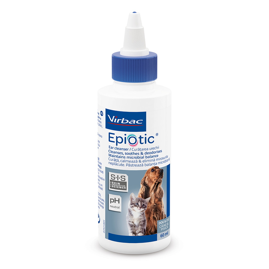 Virbac EpiOtic Ear Cleaner For Cats and Dogs 60ml Pets At Home