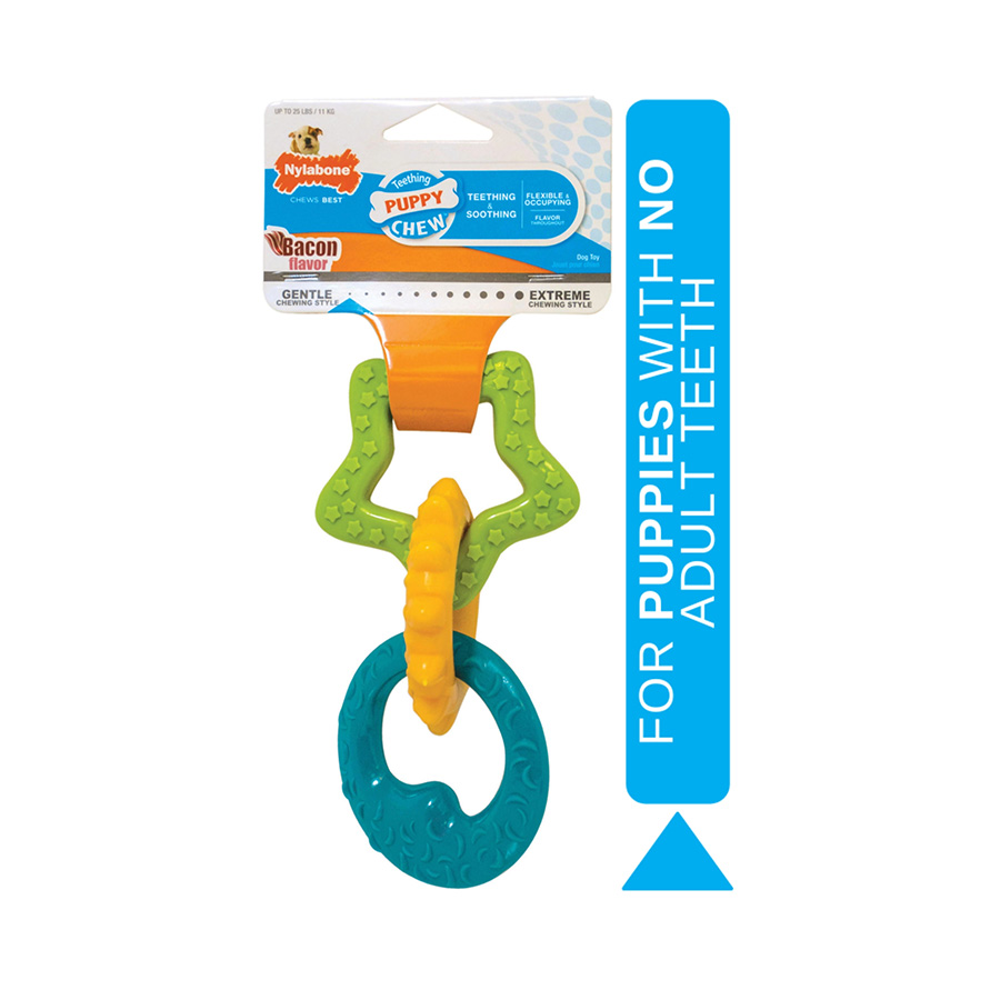 Nylabone Puppy Chew Teething Rings Toy Pets At Home