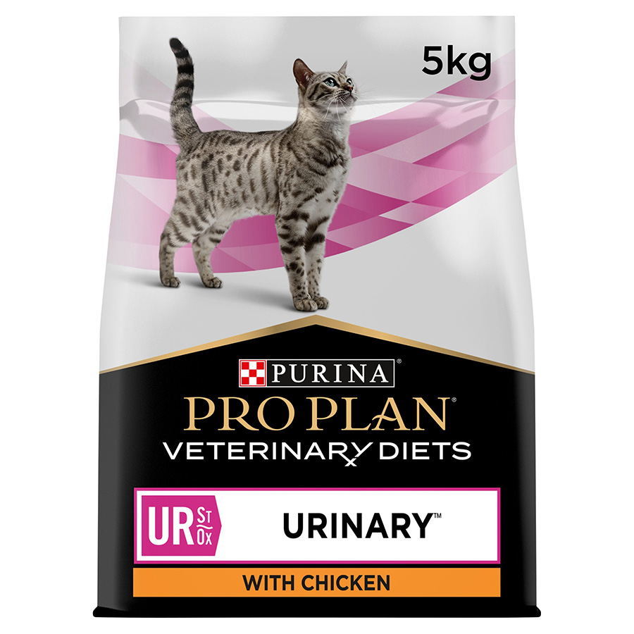 Pro Plan Vet Diet UR Urinary Dry Cat Food Chicken 5kg Pets At Home