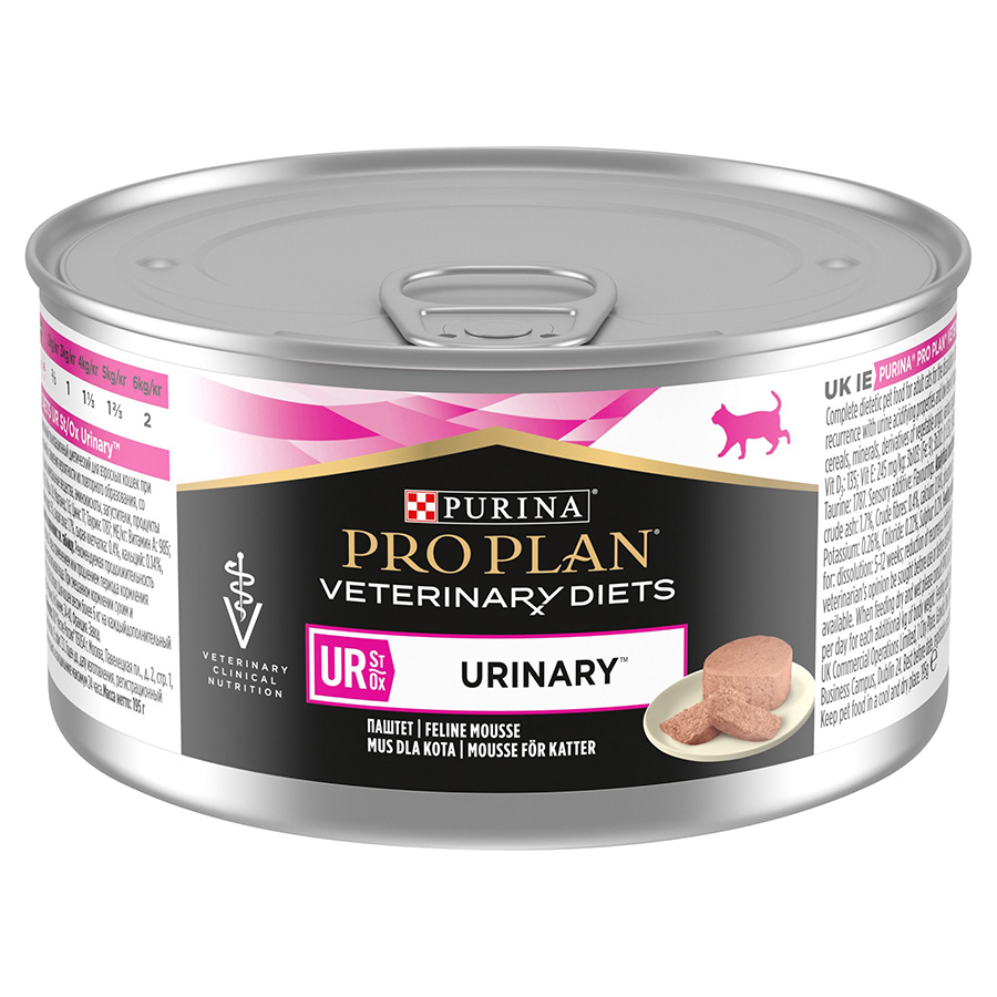 Purina Pro Plan Vet Diet Feline UR Urinary Mousse Turkey Wet Cat Food