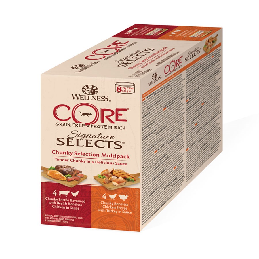 Wellness CORE Signature Selects Chunky Selection Multipack Cat Food ...
