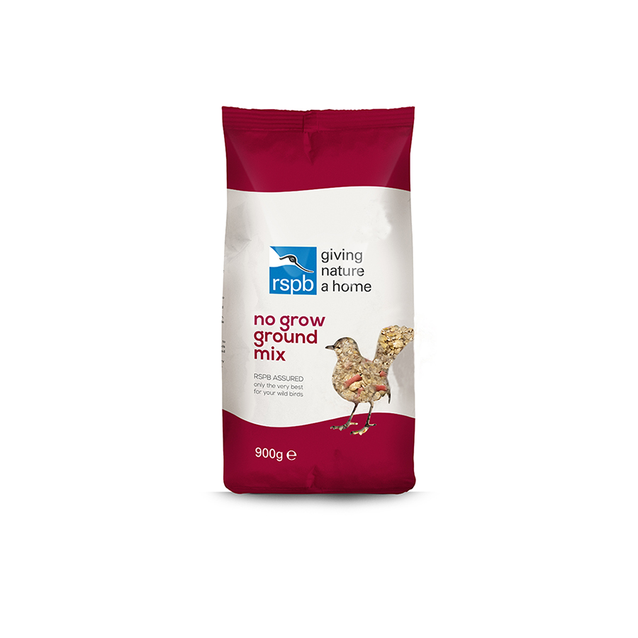 RSPB No Grow Ground Mix Wild Bird Food 900g | Pets At Home