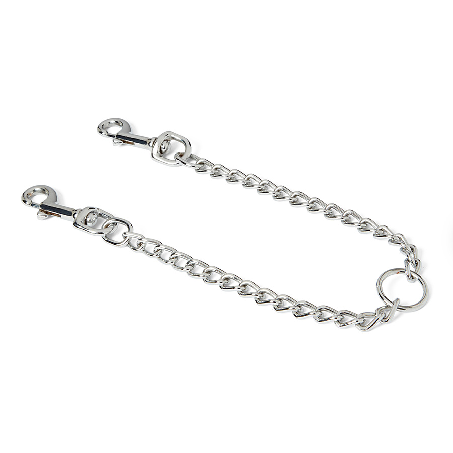 Pets at Home Chain Dual Dog Lead Metallic Medium | Pets At Home