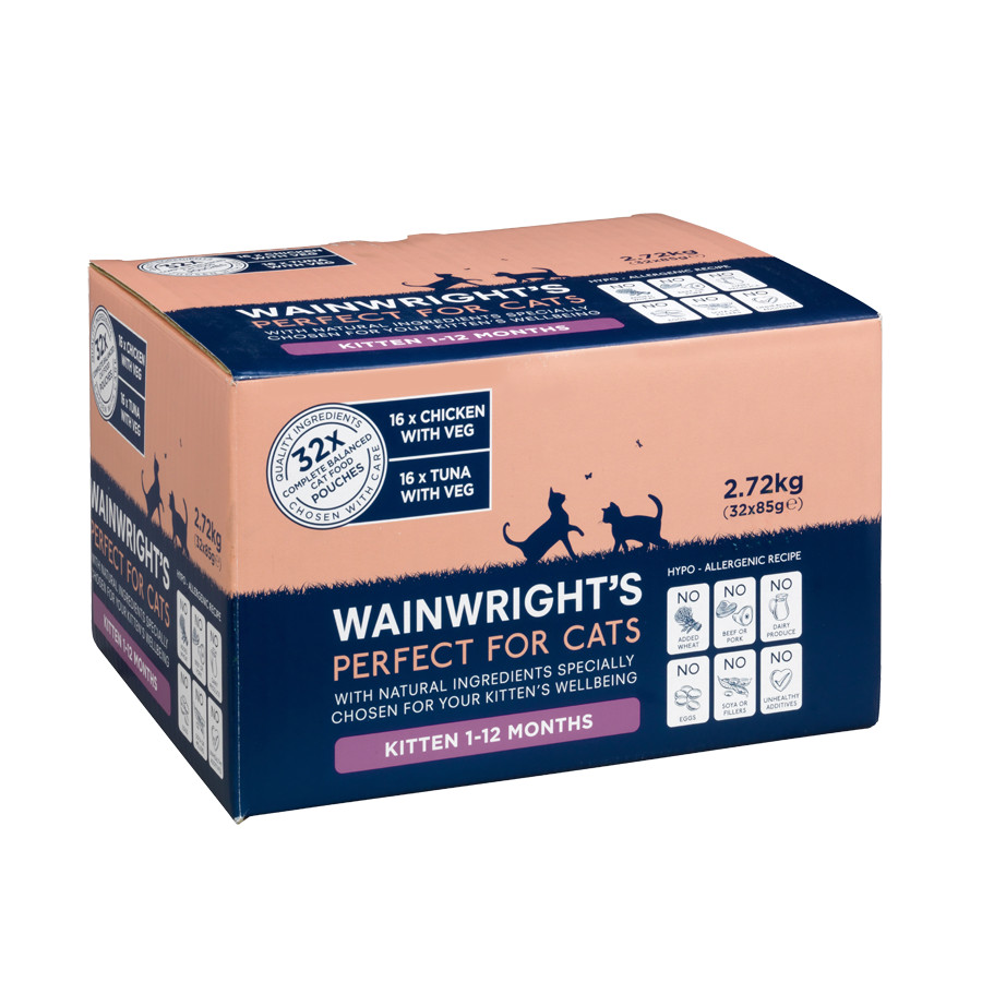 Wainwright's Complete Wet Kitten Food Chicken and Tuna Mixed Variety