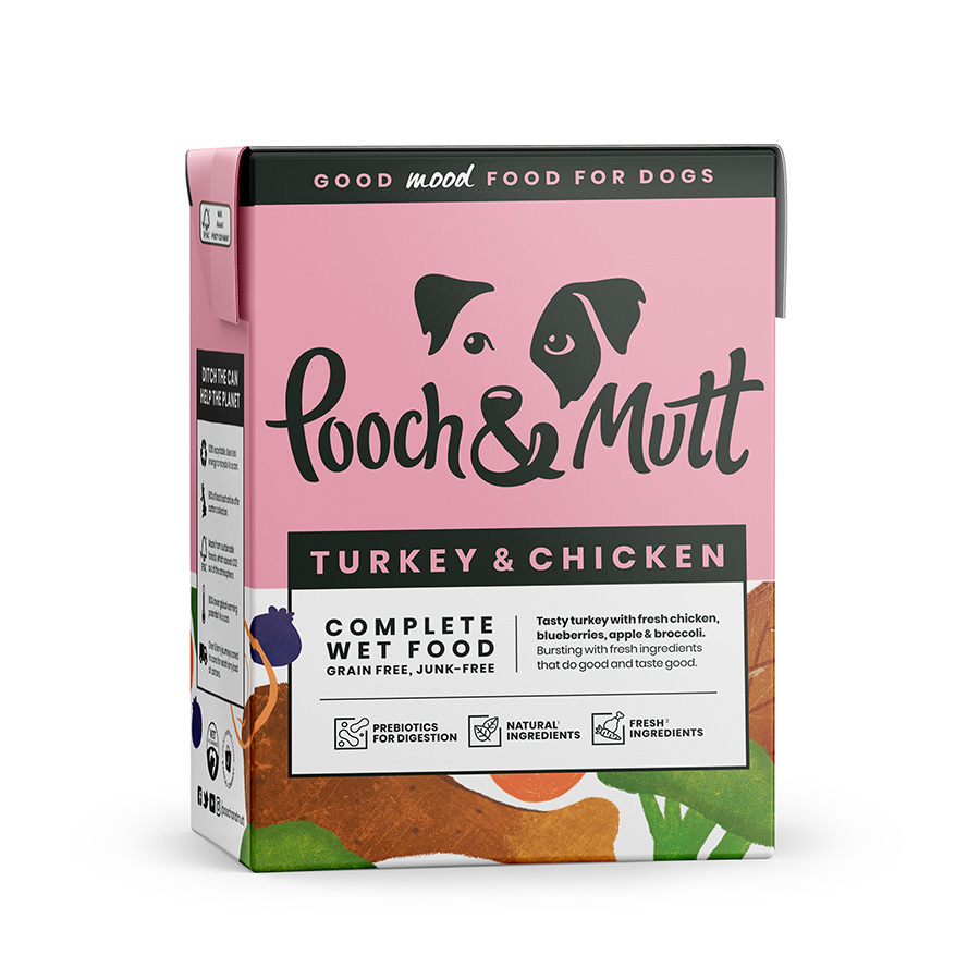 Pooch and Mutt Grain Free Complete Wet Adult Dog Food with Turkey and ...