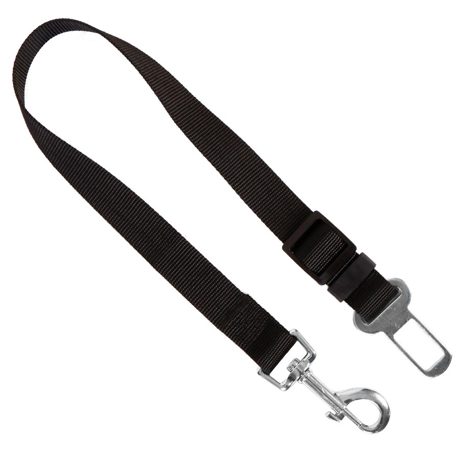 RAC In-Car Dog Seatbelt Harness Connector Strap Black | Pets At Home