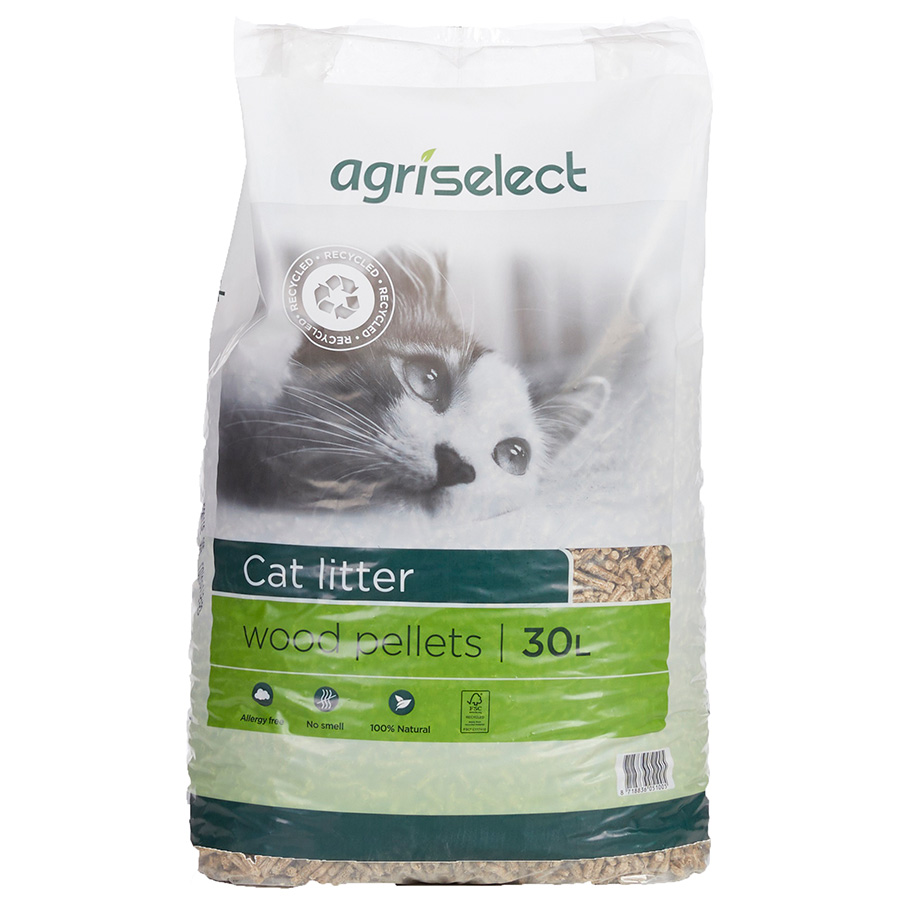 Agriselect Woodpellets Recycled Wood Cat Litter 30L Pets At Home