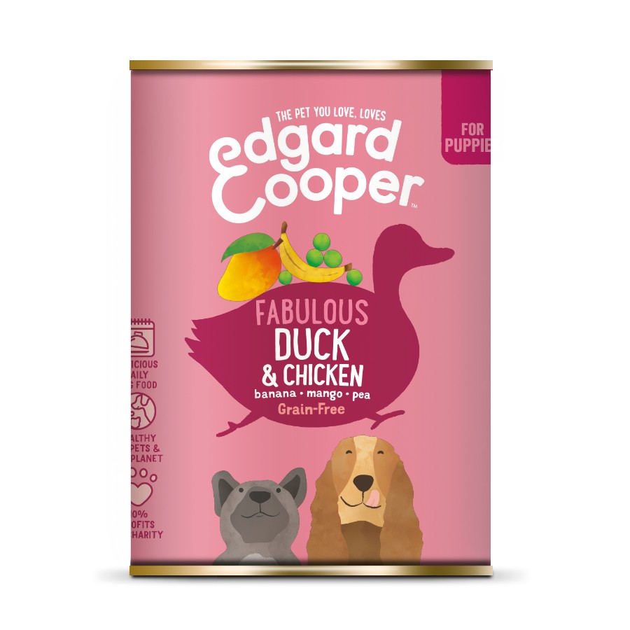 Edgard and Cooper Grain Free Wet Puppy Food Duck & Chicken