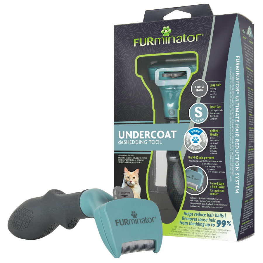 FURminator Cat Grooming Undercoat Deshedding Tool for Long Hair | Pets ...