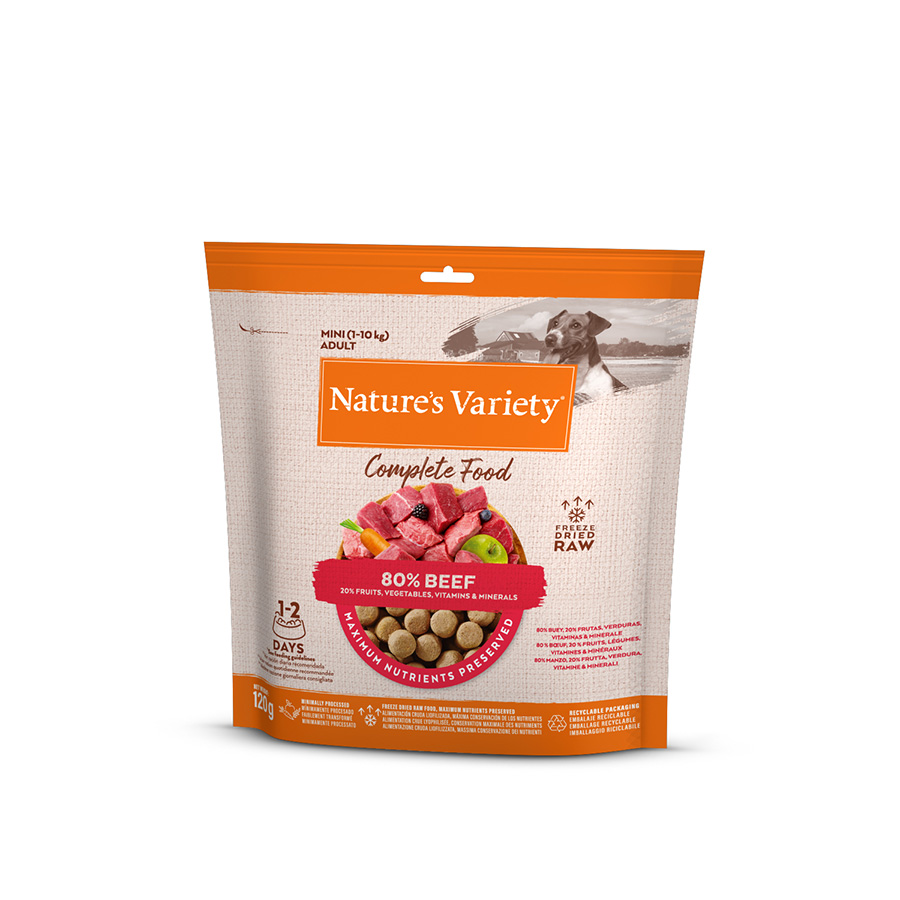 Natures Variety Complete Freeze Dried Adult Dog Food Beef