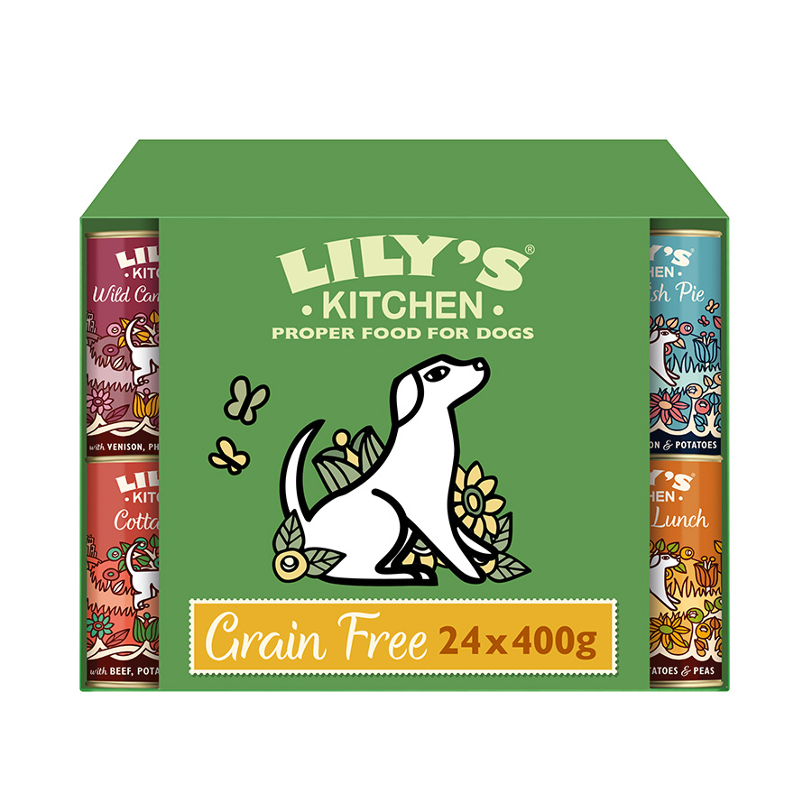 Lily's Kitchen Grain Free Proper Food For Dogs Multipack 24 x 400g Tin