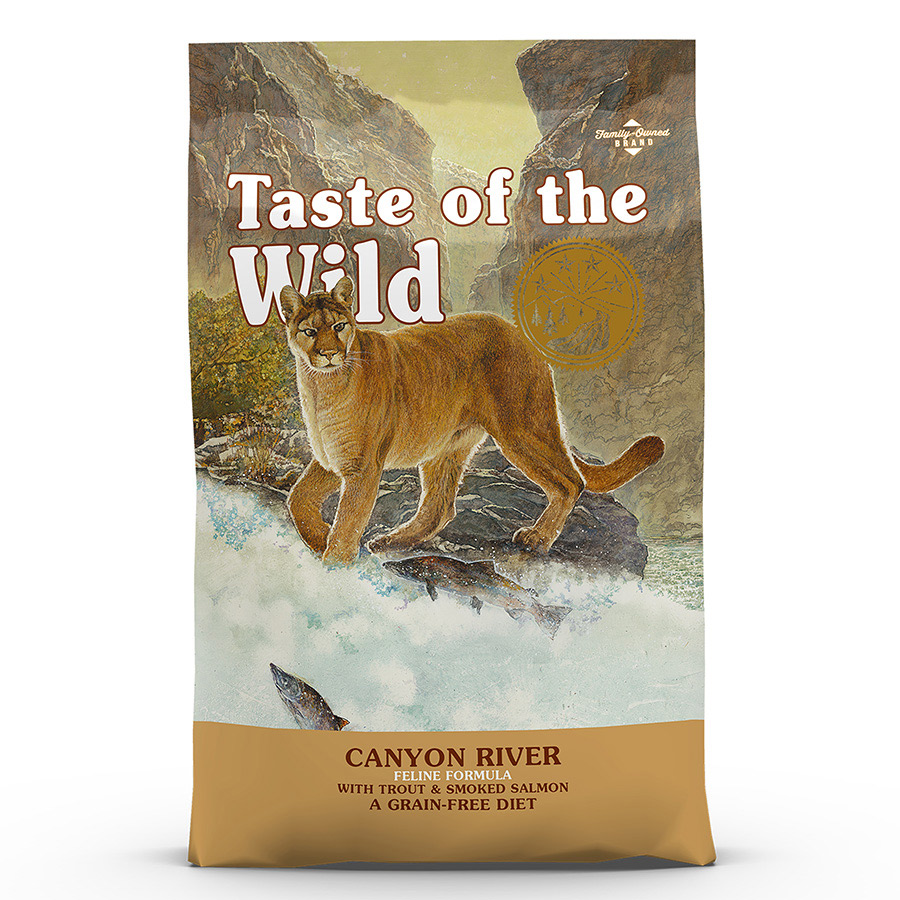 Taste of the Wild Canyon River Grain Free Dry Cat Food Trout and Salmon ...