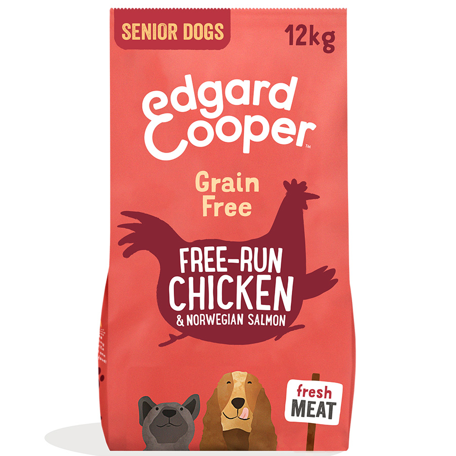Edgard and Cooper Grain Free Senior Dry Dog Food Chicken
