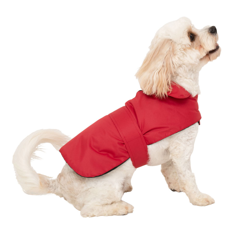Pets at Home Fleece Lined Dog Coat Red | Pets At Home