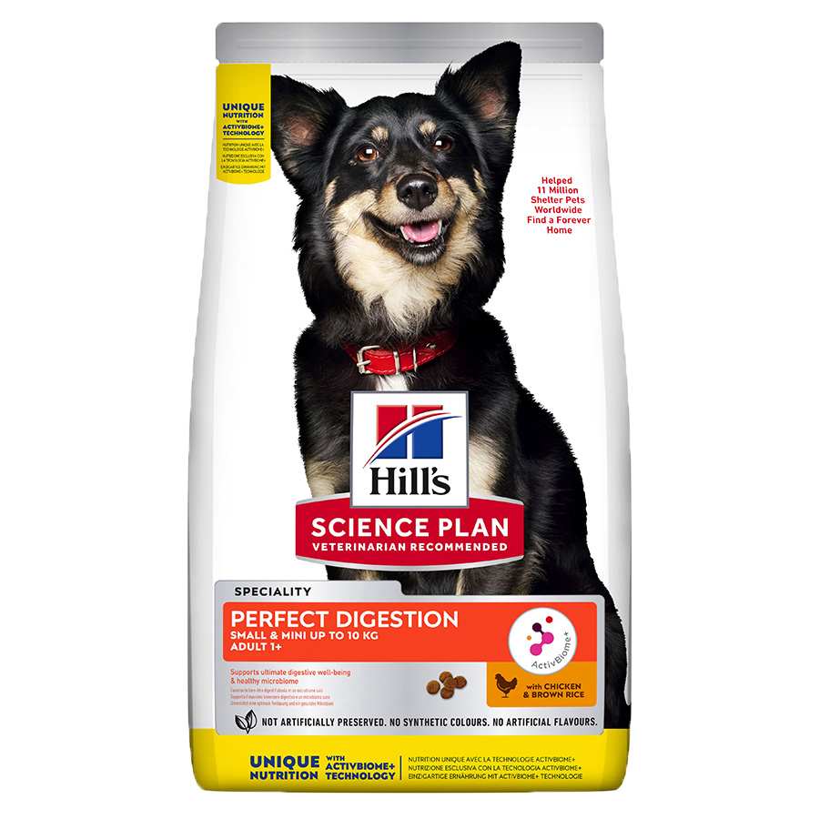 Hill's Science Plan Perfect Digestion Small & Mini Breed Dry Adult Dog ...