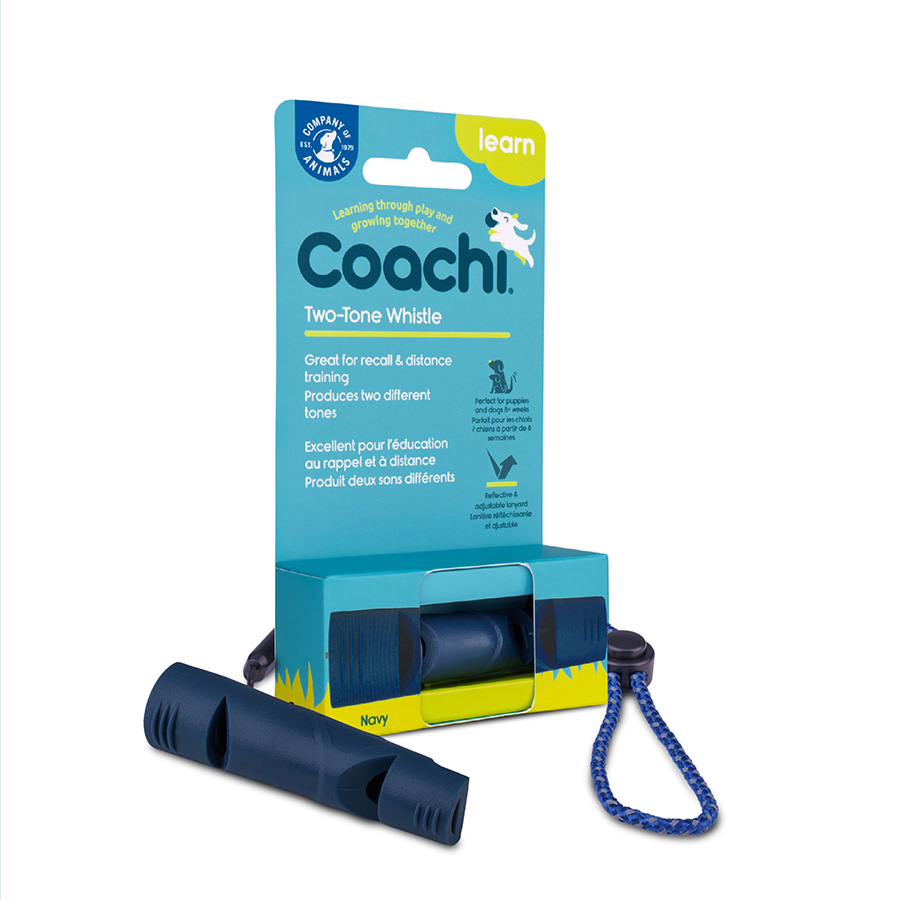 Coachi Two-Tone Dog Whistle Navy | Pets At Home