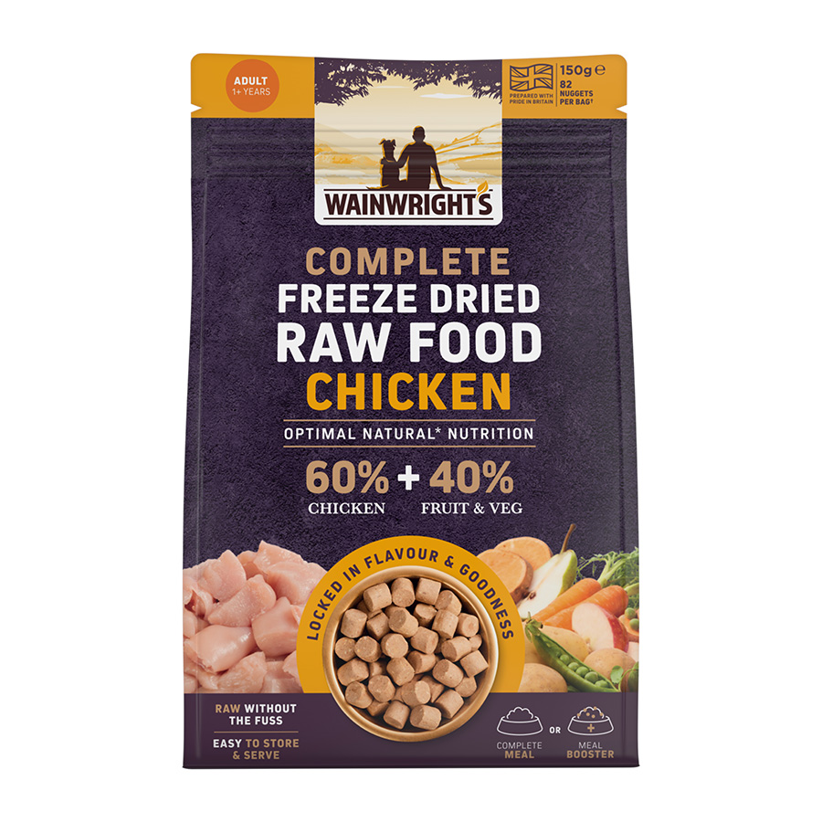 Wainwright's Complete Freeze Dried Raw Adult Dog Food Chicken Pets At