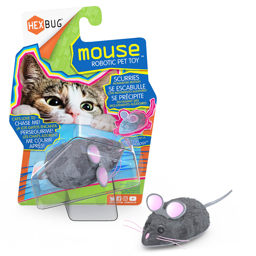 Hexbug Grey Robotic Mouse Cat Toy | Pets At Home